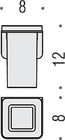 Стакан для зубных щеток Colombo Design Over B7002.satin
