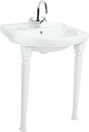 раковина подвесная creavit klasik kl065, белая