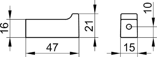 Крючок Keuco Edition 11 11114 050000 шлифованный никель