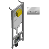 Система инсталляции для унитазов Jacob Delafon E21822-CP с кнопкой хром