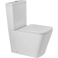 Унитаз напольный BelBagno Ardente-R BB02093CPR/SC безободковый, без бачка, с сиденьем микролифт, белый