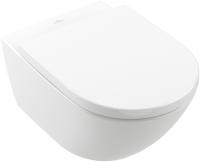 Унитаз Villeroy & Boch Subway 3.0 4670T0T2 подвесной, безободковый TwistFlush, без крышки сидения, альпийский белый с AntiBac