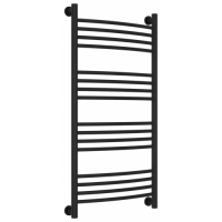 Полотенцесушитель водяной 1000x500 перемычка выгнутая черный матовый Сунержа Богема+ 31-0221-1050