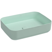 Раковина Isvea Infinity 10NF65050SV-2T накладная, 50x36 см, цвет мятно-зеленый матовый