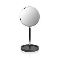 Зеркало косметическое Decor Walther Black Stone KSA 0972460 настольное, на подставке, без подсветки, черный матовый / хром