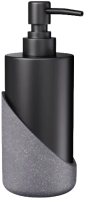 Дозатор для жидкого мыла Fora Granit Dark серый, черный