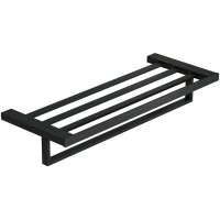 Полка для полотенец Kludi Vela C 3198939 64 см, черный матовый