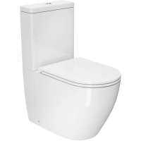 Унитаз компакт D&K Matrix DT1397016 напольный, с бачком и сиденьем микролифт, 63х39х84 см, белый