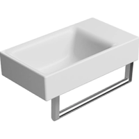 Раковина GSI Nubes 9636011 подвесная, 40x23 см, цвет Bianco lucido