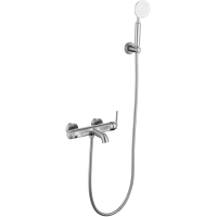 Смеситель для ванны Boheme Eterna 173-NB с душевым гарнитуром, никель матовый