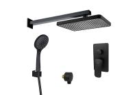 Душевая система Aquatek Вега AQ1072MB цвет Черный матовый