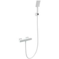 Термостат для душа Wonzon & Woghand WW-B2026-A-MW с душевым гарнитуром, белый матовый