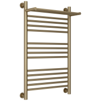 Полотенцесушитель водяной 800x500 золотой шелк Сунержа Богема с полкой+ 32-0223-8050