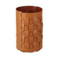 Корзина ADJ Bottega 2035.09/30 для мусора, круглая Ø22xH35 см, коньяк/бордо