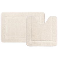 Набор ковриков для ванной комнаты, 65х45 + 45х45, микрофибра, светло-бежевый, IDDIS Promo (PSET02Mi13)