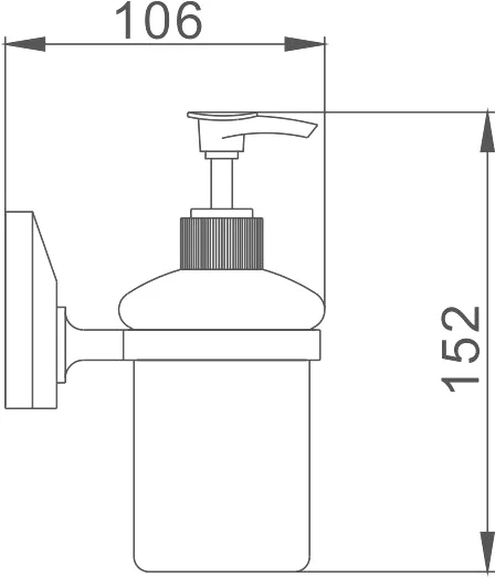 Дозатор для жидкого мыла Haiba HB1627 хром