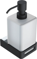 Дозатор для мыла Boheme Q 10957-CR-B Черный хром
