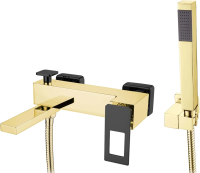 Смеситель для ванны Boheme Q 143-GB Золото Черный