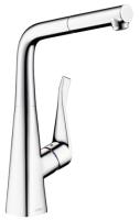 Смеситель для кухни Hansgrohe Metris M71 14821000, хром