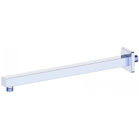 Кронштейн для верхнего душа Wonzon & Woghand WW-SA10-40-CR 400 мм, настенный, хром