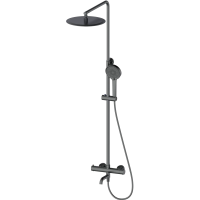 Душевая система Wonzon & Woghand WW-88739903-BGM 300 мм, с термостатом, темный графит матовый