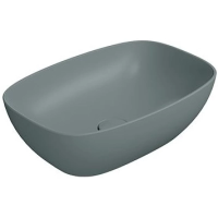 Раковина GSI Nubes 978404 накладная, 50x35 см, цвет Agave opaco (Зеленый матовый)