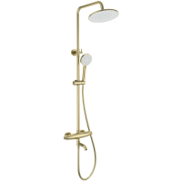 Душевая система Wonzon & Woghand Capsule WW-B3031-A3-BG 230 мм, с термостатом, золотой матовый