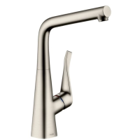 Смеситель для кухни, нержавеющая сталь Hansgrohe Metris M71 14822800, сталь