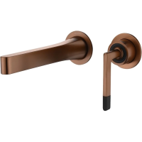 Смеситель для раковины Boheme Duo 165-CB встраиваемый, медь матовая