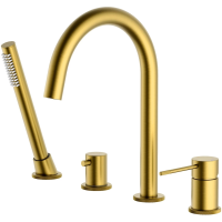 Смеситель на борт ванны Timo Saona 2320/20Y с душевым гарнитуром, темное золото матовый