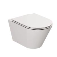 Унитаз подвесной Azzurra Forma FOR1800/F CE/cr, безободковый, в комплекте с креплением, цвет: Cenere