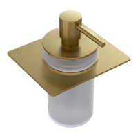Дозатор для мыла Boheme Space 10966-MG-DISP установка на полку, золотой матовый