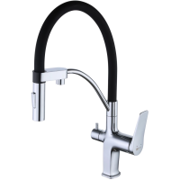 Смеситель для кухни Lemark Comfort LM3074C Хром Черный