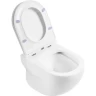 унитаз подвесной безободковый belbagno onda bb066chr/bb870sc, с сиденьем микролифт, цвет белый.