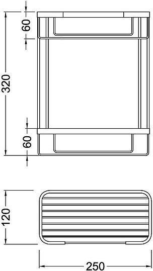 Полка для ванной Timo Nelson 150083/00 хром