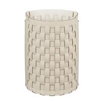 Корзина ADJ Bottega 1057.16/10 круглая, Ø40xH57 см, панна котта/белый