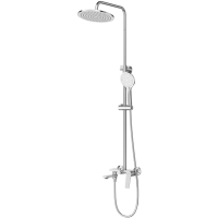 Душевая система Cezares Comfort COMFORT-CVD-01 223 мм, со смесителем, хром