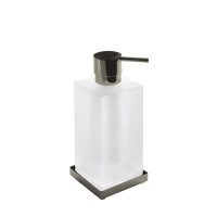 Дозатор для мыла Colombo Look B9317.HPS1-VAN настольный, PVD нержавеющая сталь|матовое стекло