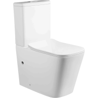 Унитаз-компакт Ceruttispa Maiella CT10314 безободковый, с сиденьем микролифт, белый