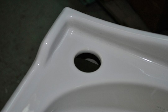 раковина подвесная 37 см simas arcade ar 035 sx отверстие слева