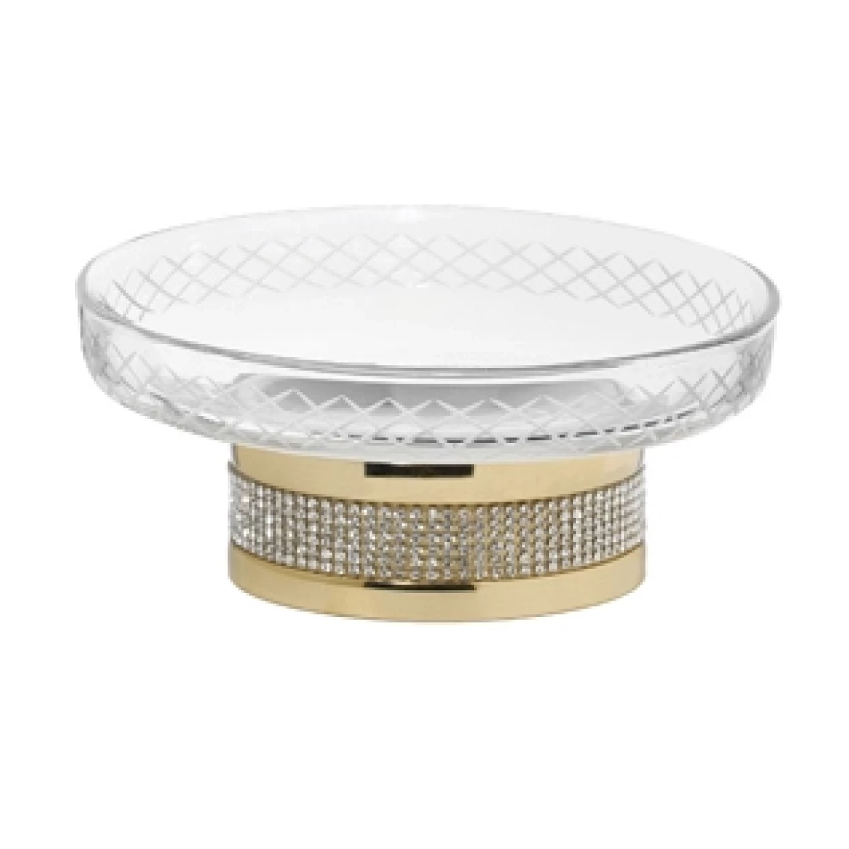 Мыльница Boheme Royal Cristal 10930-G Золото