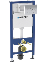 Система инсталляции для унитазов Geberit Duofix 458.118.21.2, кнопка смыва Delta 20 хром