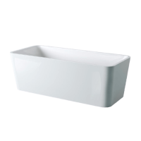 Ванна из материала Livingtec Artceram Square 180х80 см ACW004 01 00 белая глянцевая