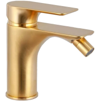 Смеситель Remer Infinity I21BG для биде, без донного клапана, золотой матовый