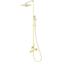 Душевая система Wonzon & Woghand Flex WW-88047072-BG 250 мм, со смесителем, золотой матовый
