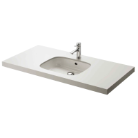 Раковина TOTO Public LW765Y#XW встраиваемая снизу, 54x46 см, белая
