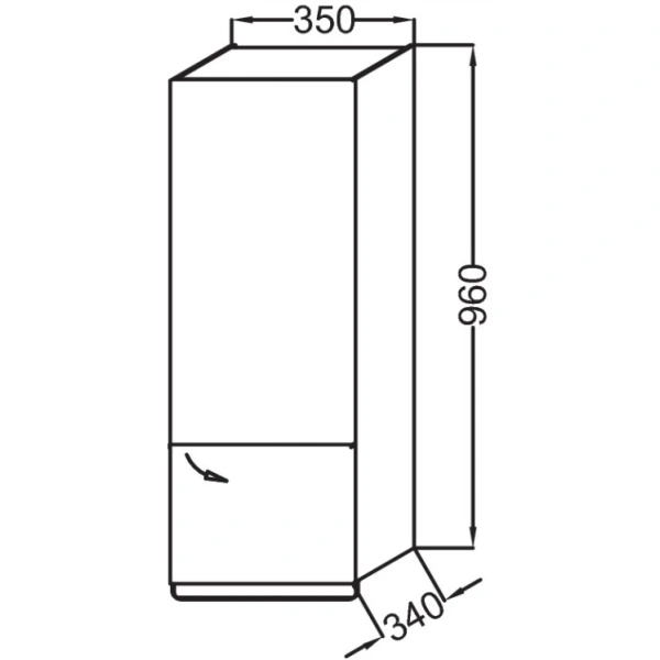 шкаф подвесной jacob delafon odeon up 35 r eb893d-e10 квебекский дуб