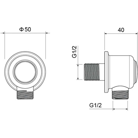 шланговое подключение aquatek классик aq2461cr хром