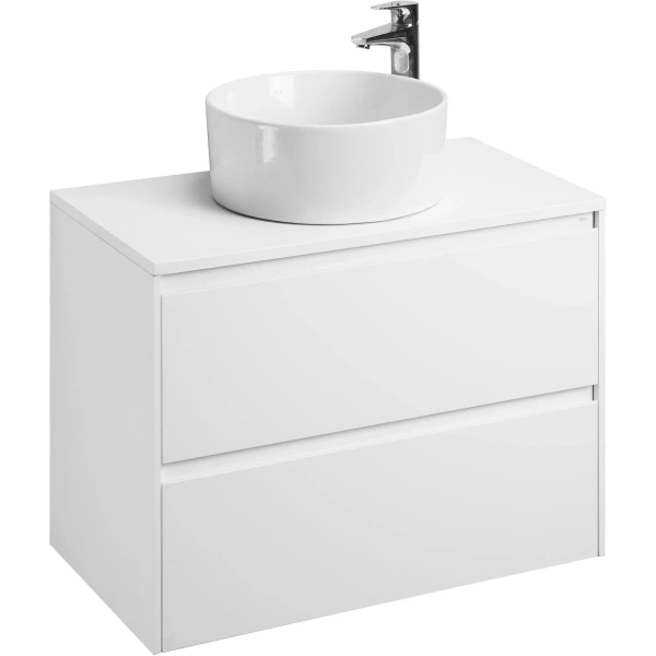 тумба под раковину roca ona a857630509 78,5 см, подвесная, белый матовый