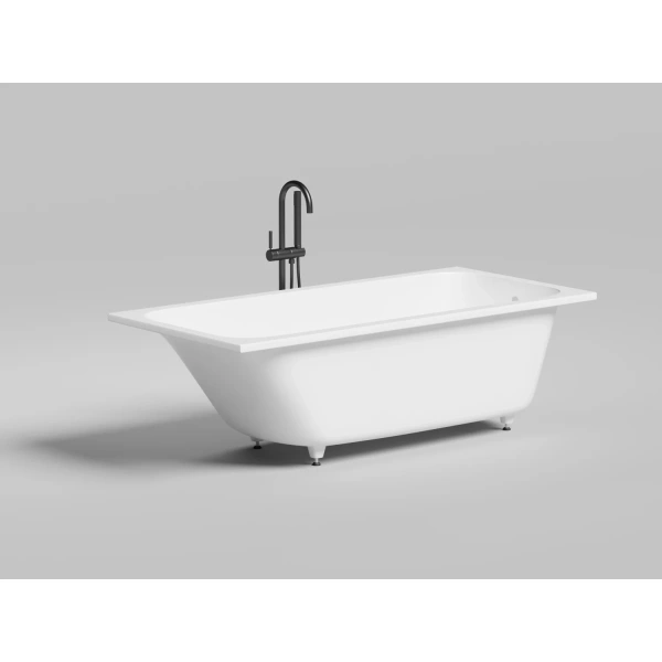 ванна из литьевого мрамора salini s-sense orlanda 102016g 170x80 см, белый глянец
